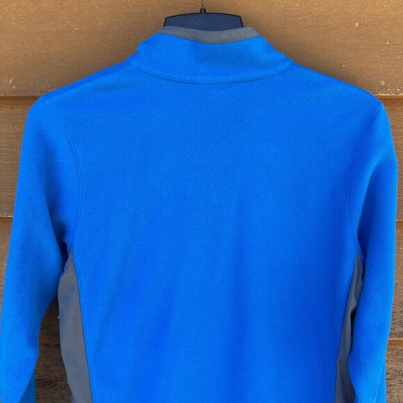 Columbia Mens Vintage Y2K Blue/Grey 1/4 Zip Pullover Fleece Sweater Size S Polye - Picture 7 of 8